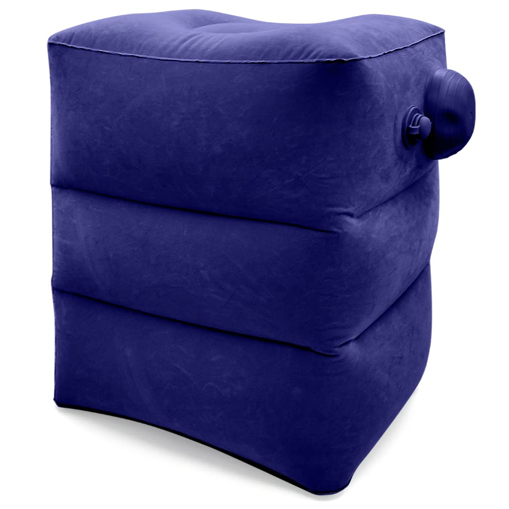 HANNEA Inflatable Travel Foot Rest Pillow, Air Travel Pillow Footstool Seat Foldable Travel Pillow for Flight Home Office Footstool Self-inflatable Air Travel Pillow for Adult Kids, Dark Blue HANNEA Inflatable Travel Foot Rest Pillow, Air Travel Pillow Footstool Seat Foldable Travel Pillow for Flight Home Office Footstool Self-inflatable Air Travel Pillow for Adult Kids, Dark Blue